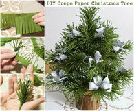 How To Make A Crepe Paper Christmas Tree