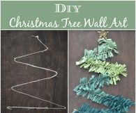 DIY Christmas Tree Wall Art