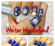 DIY Winter Wonderland Nails