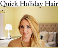 DIY Quick Holiday Hair