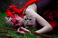 Cat and Female models