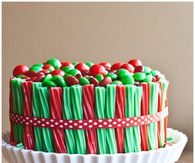 Christmas Twizzler Cake