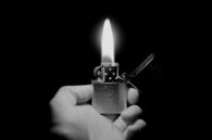 lit lighter