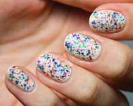 Paint splatter nails
