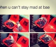 When you cant stay mad at bae