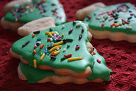 Christmas tree cookies