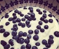 Blueberry yogurt