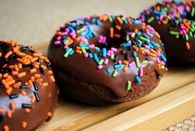 Mini chocolate donuts