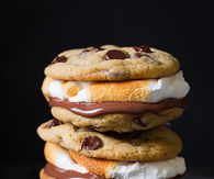 Chocolate chip cookie smores
