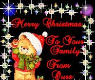 Merry Christmas to your family from ours