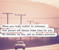 When you really matter to someone