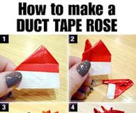 DIY Duct Tape Rose