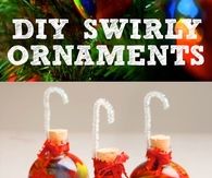 DIY Swirly Ornaments