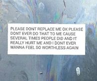 Please don't replace me