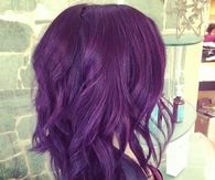 Short Purple Haircut