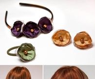 How to make a flower hair accessory