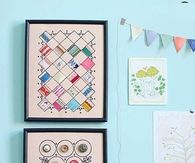 How to make button wall art