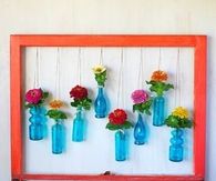 How to make floral hanging bottles