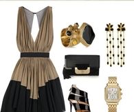 Gold & Black Holiday Party Ensemble