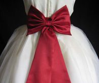 Red Satin Bow
