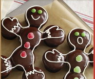 Chocolate Gingerbread Men Cakes