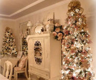 Pretty Pink Shabby Chic Christmas