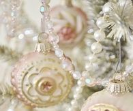 Vintage Pink Christmas Ornaments