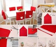 DIY Santa Chair Covers