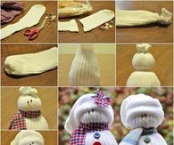 Sock snowman DIY