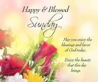 Happy and Blessed Sunday