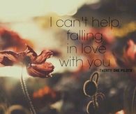 I cant help falling in love with you