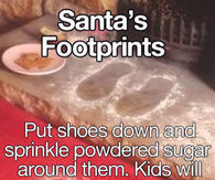 DIY Santa Footprints
