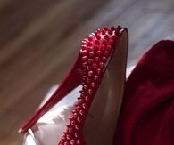 Red Pumps with Spikes