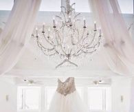 Strapless Wedding Gown with Sequined Bodice