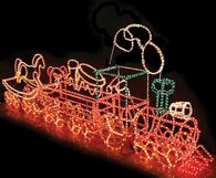 Animated Train Christmas Lights