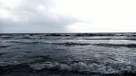 Beach after a rain storm