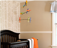 Beautiful nursery with a woodland feel