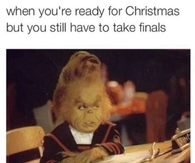 When you are ready to Christmas but you still have to take finals