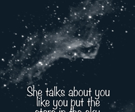 She talks about you