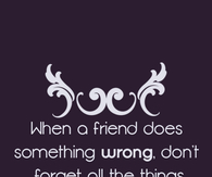 When a friend