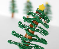 Christmas Pretzel Christmas Trees