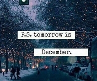 Tomorrow is December