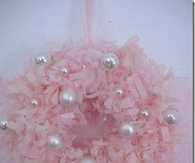 Pretty Pink Christmas Wreath