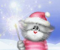 Kitty with Twinkling Star