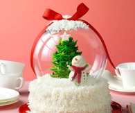 Holiday Snow Globe Cake