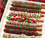 Christmas Pretzel Rods
