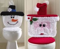 How to make a christmas toilet cover