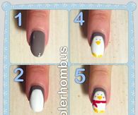 Cute Penguin Nails