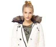 All white winter coat