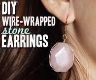 DIY Wire Wrapped Earrings